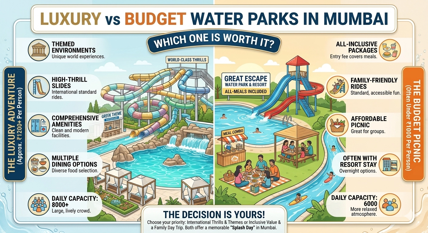 Luxury vs Budget Water Parks in Mumbai: Which One is Worth It