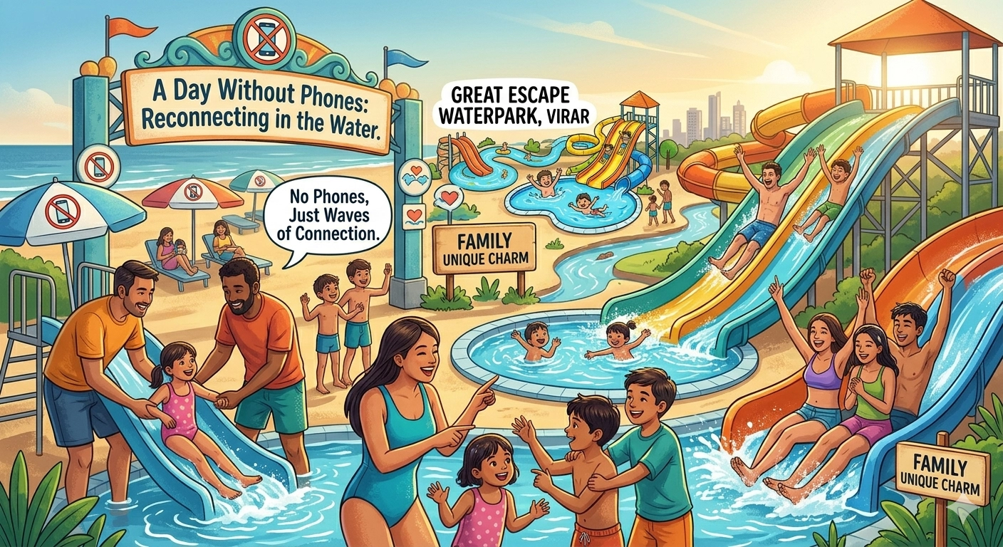 A Day Without Phones: Reconnecting at a Water Park